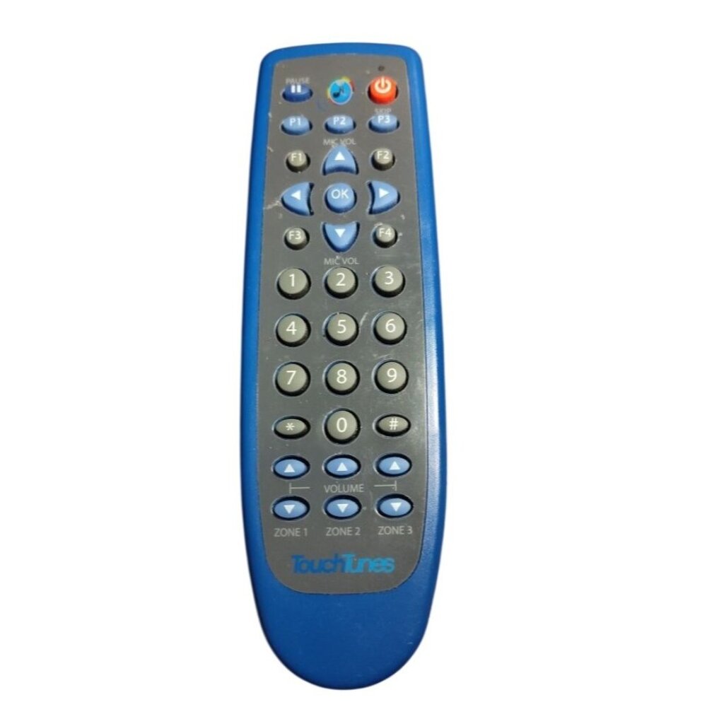 Touchtunes Jukebox Single Frequency Remote Control F08C33-TI-01 Blue Gray